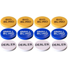 4Sets Colorful Chips Poker Game Tokens Durable Reward Chips