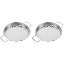 2pcs Amphora Pizza Pan Round South Korea Stainless Steel