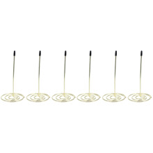6Pcs Metal Restaurant Menu Summons Fork Receipt Bill Holder As Shown