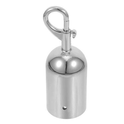 4Pcs Stainless Steel Rope Connector Link Silver Cord End Stopper 2
