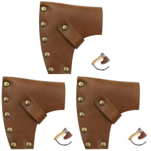 3Pièces Cuir Marron Étuis Protecteurs Pliable Utiles