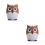 2Pcs Orange Toothpick Box Hand Press Owl Shape Practical Use 1