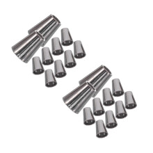 100Pcs Zinc Alloy Cord Ends Black Metal Shoelace Tip Heads for Hoodies