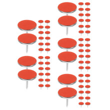 250Pcs Orange Reflective Thumb Tacks Iron Outdoor Trail Markers Glow