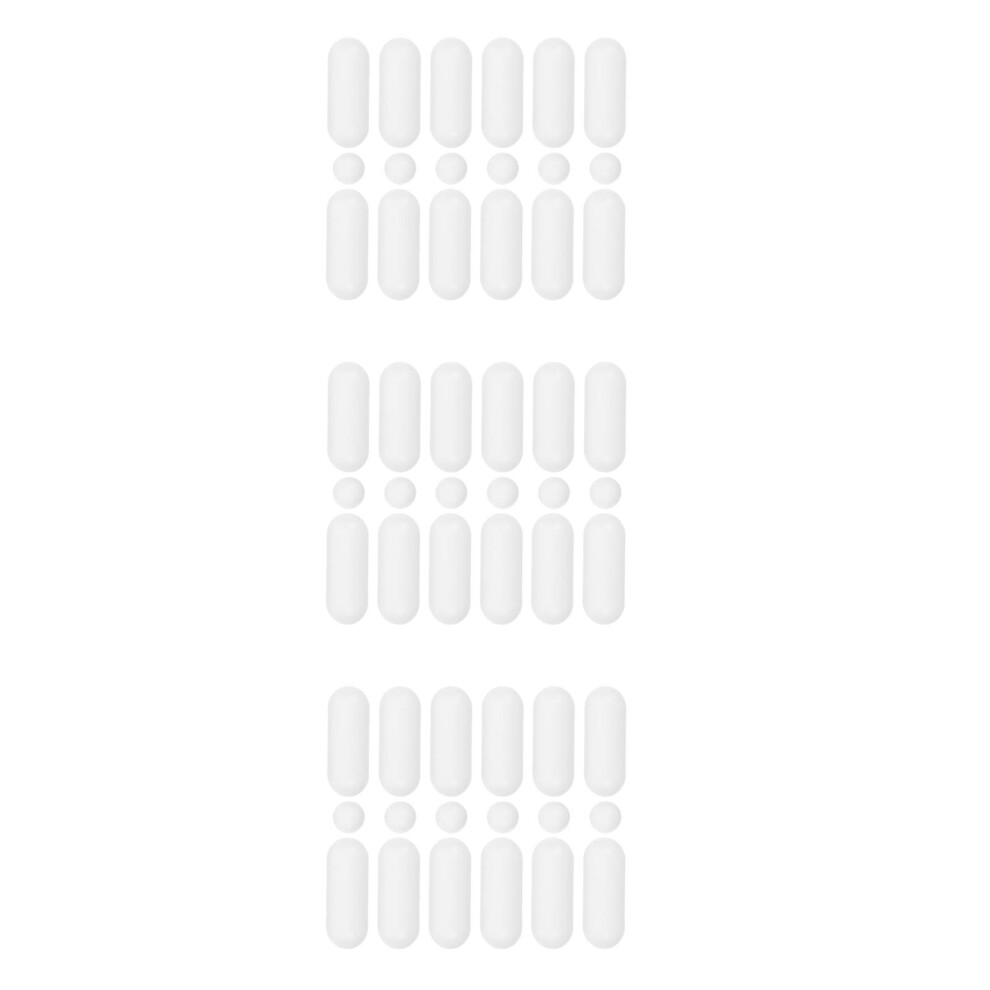 54Pcs Non-Slip Toilet Seat Bumpers White Ldpe Eva Cushion For Home Use 3713519449280