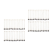 52Pcs Lightweight Black Letter Charm Chain for Tumbler Cups and Keys