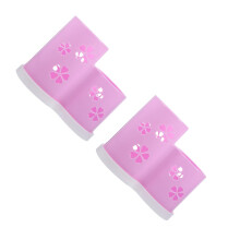 2Pcs Pink Plastic Chopsticks Holder Drainage Utensil Organizer