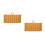 2Pcs Yellow Kitchen Wall Hanging Basket Plastic Iron Storage Organizer 1
