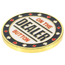 4Pcs Metal Poker Dealer Buttons Durable Game Accessory Set