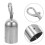 4Pcs Stainless Steel Rope Connector Link Silver Cord End Stopper 9