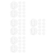 200Pcs White Rose Metal Paper Clips Creative Flower Clips for Office