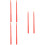 3Paren Nylon Drumsticks Rood Smooth Handgreep Voor Drummers En Jazz 7