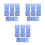 12Pcs Small Blue Universal Buckles for Swimming Goggles Quick Release 1