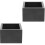 2Pcs Wooden Sake Box Multi-Purpose Cup Holder Black for Home 4