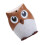 2Pcs Orange Toothpick Box Hand Press Owl Shape Practical Use 3
