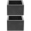 2Pcs Wooden Sake Box Multi-Purpose Cup Holder Black for Home 5