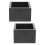 2Pcs Wooden Sake Box Multi-Purpose Cup Holder Black for Home 7