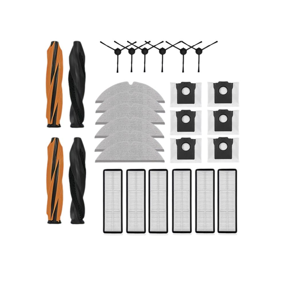 Replacement Accessories Kit For D20 Robot Vacuum Parts Main Side Brushes Filters Mop Cloths Dust Bags 4713921699463
