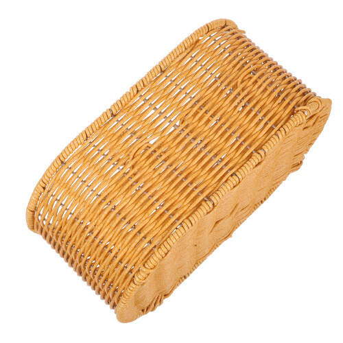 2Pcs Yellow Kitchen Wall Hanging Basket Plastic Iron Storage Organizer 1