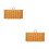 2Pcs Yellow Kitchen Wall Hanging Basket Plastic Iron Storage Organizer 4
