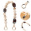 1Pièces Accessoire Sac Résine Vintage Décorative 7