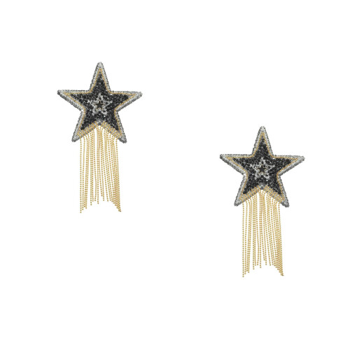 2Pcs Delicate Star Shaped Resin Patch Iron on DIY Clothes Decoration