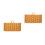 2Pcs Yellow Kitchen Wall Hanging Basket Plastic Iron Storage Organizer 8