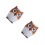 2Pcs Orange Toothpick Box Hand Press Owl Shape Practical Use 7