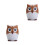 2Pcs Orange Toothpick Box Hand Press Owl Shape Practical Use 8