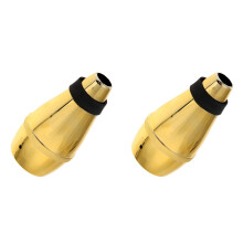 2Pcs Golden Trumpet Practice Mutes Made of Durable Plastic