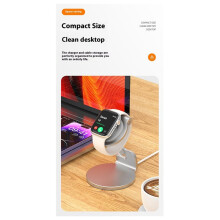 Aluminum Charging Dock for Watch Series Ultra/SE/1-10 - Durable Stand with Built-in Charger Slot,for All Models