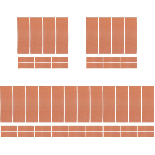 50Pcs Rose Gold Experiment Sheets for Fruit Battery Physics Teaching