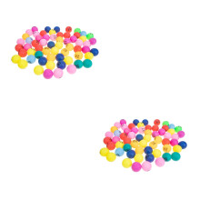 140Pcs Small Numbered Plastic Balls for Group Games and Event Raffles