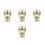 4Pcs Alloy Lamp Finial Cap Decorative Table Lamp Knobs 6