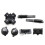 For Gameboy Micro-GBM Console Full Set Left Right L R A B D-Pad Buttons Key Replacement for GBM Console Black 2