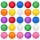 75Pcs Multi Colored Hollow Plastic Balls for Party Raffle and Drawing 3
