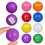 75Pcs Multi Colored Hollow Plastic Balls for Party Raffle and Drawing 6