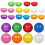 75Pcs Multi Colored Hollow Plastic Balls for Party Raffle and Drawing 7