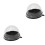 100Pcs Black Plastic Cake Boxes Food Grade Waterproof Gift Packaging 3