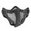 2Pcs Metal Mesh Protective Mask Black Half Face with Ventilated Design 2