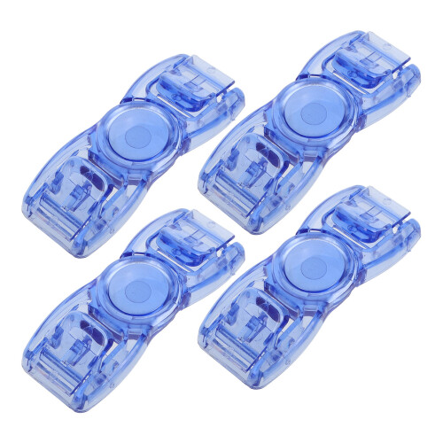 12Pcs Small Blue Universal Buckles for Swimming Goggles Quick Release 1