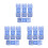 12Pcs Small Blue Universal Buckles for Swimming Goggles Quick Release 5