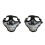 2Pcs Metal Mesh Protective Mask Black Half Face with Ventilated Design 5