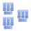 12Pcs Small Blue Universal Buckles for Swimming Goggles Quick Release 9