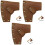3Pièces Cuir Marron Étuis Protecteurs Pliable Utiles 4