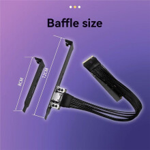 Cable Adaptador M.2-Mkey NVME A Oculink con Deflector EPGU PCIE 4.0 X4 Gen4 para Tarjeta Gráfica, Accesorios para Juegos B