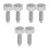 6Pcs Silver Quick Release Spring Loaded Latch Pin with Knurled Handle 7