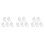 15Pcs Portable White Denture Box Snap Lock Ventilated Case 6