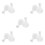 10Pcs White Ceramic Bud Vase Small Flower Pot Rustic Boho Home Decor 9