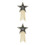 2Pcs Delicate Star Shaped Resin Patch Iron on DIY Clothes Decoration 7